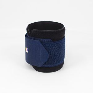 black and blue wristband