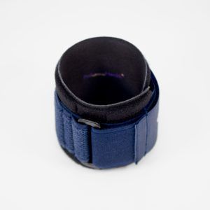 black and blue wristband