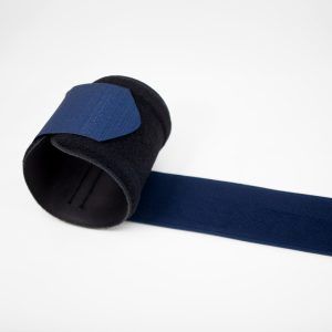 black and blue wristband